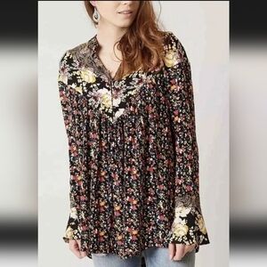 Free people Wildflower Fields Henley Top